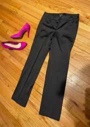 F21 Satin Evening Formal Straight wide flare slim Classic Trousers Casual Dress Pants work career