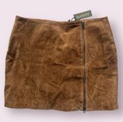 Blank NYC Brown Suede Mini Skirt