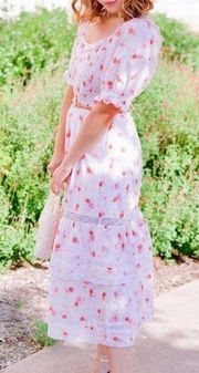 LoveShackFancy x Target Cosette Smocked Pink Floral Cotton Lace Dress XXS new