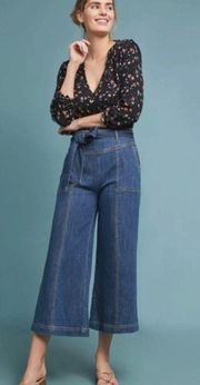 Pilcro & The Letterpress Ultra high rise crop wide leg jean 25