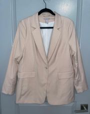 Pale Pink Oversized Blazer