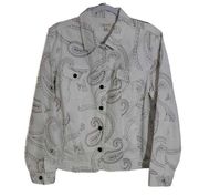 JM Collection White Designer Jacket 