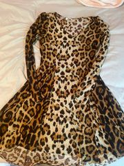 cheetah print Dress