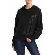 Socialite Womens Hoodie Size XS Snake Print Black Soft Extra Small NEW