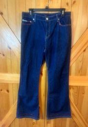 Vintage Tommy Hilfiger Sassy Hipster Flare Jeans Size 13/30 Y2K 2000