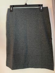 Charcoal Gray Pencil Skirt