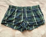 Plaid Pajama Shorts