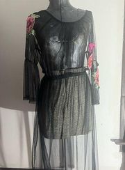 Potters Pot black Mesh dress