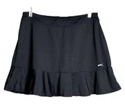 Slazenger Golf Skort Gray Ruffle Bottom Mini Skort Pull On Style Shorts Under