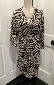 FLORA  BY  ZEBRA PRINT ROBE