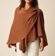 Parkhurst - Covi Wrap cotton rayon one size pecan brown OS