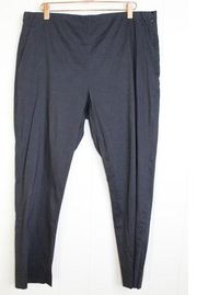 Theory Treeca Eco Crunch Wash Cropped Pants in Navy Size 10