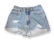 F- Denim Shorts