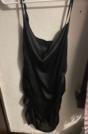 Satin Drawstring Cami Dress