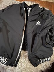 Adidas faux fur lined bomber jacket M