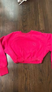 Bo + Tee  Pink Cropped Sweater