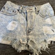 Levi’s Vintage acid wash high waist Levi shorts