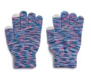 SO Winter Gloves blue pink multicolor one size texting touchscreen compatible