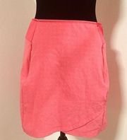 CALLAWAY Pink Breathable Perforated Fabric 16" Golf Skort Skirt Zip Pockets XS