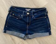 Levi’s Cuffed Dark Wash Shorts