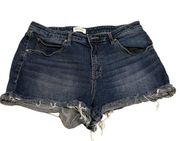 Shyanne Medium Wash Denim Cut Off Shorts 33