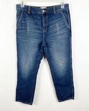 CURRENT ELLIOTT The Cropped Confidant High Rise Trouser Jeans, Size 30