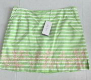 Lady Hagen Green White Striped Golf Athletic Skort Size 14 New