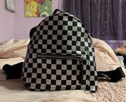 checkered mini backpack