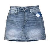 Arizona Jean Co. Womens Denim Jean Skirt Size 5 Juniors Stretch 20" Waist
