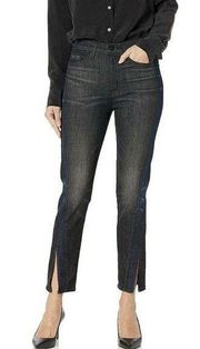 Women’s Hudson High Rise Zoeey Straight Crop W/ Inset Jeans in Other Side Sz 25