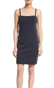 Helmut Lang navy blue Neoprene Scuba Dress