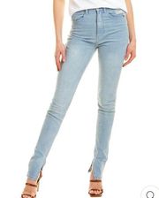 WEWOREWHAT STILETTO SLIT STUDIO SKINNY STRETCH JEAN