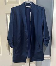 Women’s Size Large Bishop + Young Blue Blazer w/ Shoulder Pads