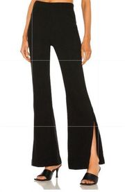 Lovers + Friends Black Split Hem Trousers