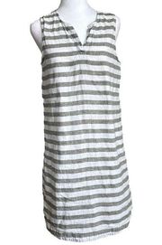 100% Cotton Striped Smock Dress