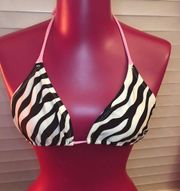 Zebra print 🦓 triangle bikini top (purchased at Urban Outfitters) size large