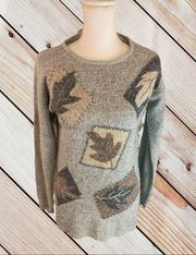 90’s Vintage Wool Silk angora Blend Erika Fall Leaf super soft Sweater