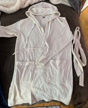 Cream Fleece Robe