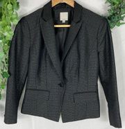 Halogen Button Front Textured Blazer XS