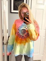 Comfort Colors Ocean City New Jersey Tie Dye Crewneck