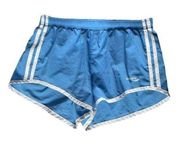 Saucony Blue Shorts Running White Built In Underwear Size Small EUC