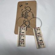 Ruby Lee Handmade Tape Measure Earrings