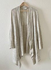 CASLON Long Open Cardigan, Large with pockets