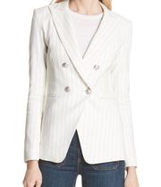 Veronica Beard Apollo Pinstripe Double Breasted Dickey Jacket Blazer Size 6