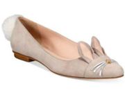 Kate Spade Edina Bunny Ballet Flats in Clay, Size 6M