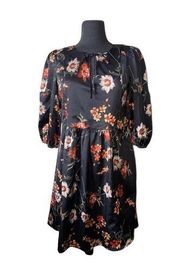 Love + Harmony Black Floral Print Dress Size Small