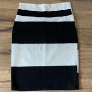 LuLaRoe Black and White Cassie Pencil Skirt