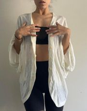 White Cardigan Sweater