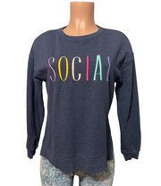 Social multicolor wildfox Sweatshirt size xs with side slits