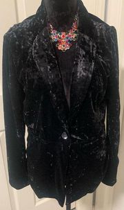 Sanctuary Black Velvet Blazer